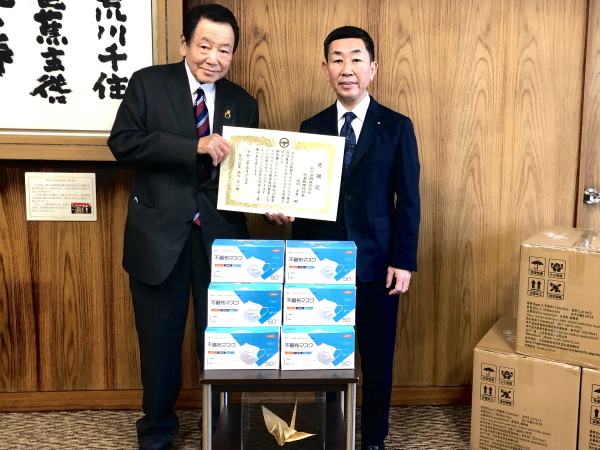 マスク寄贈