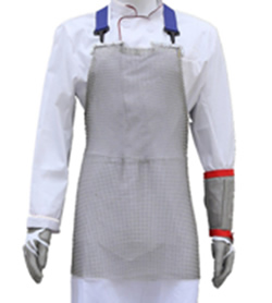 身体の保護、怪我防止 に。ステンレス鋼メッシュ - 耐切創防護エプロン(ベスト)