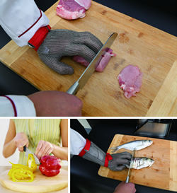 手指の保護、怪我防止に。ステンレス鋼メッシュ - 耐切創防護手袋(グローブ)・プロテクター